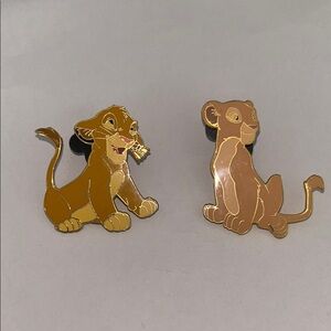 Lion King Simba and Nala Enamel Pins 2002